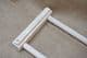 beech and pine wood braiding loom with tensioning bar and wooden needle to make 1m lengths
