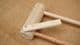 beech wood braiding loom with tensioning bar and wooden needle to make 1m lengths