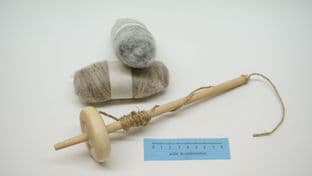 beechwood drop spinning spindle viking anglo saxon and medieval living history
