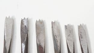 Bone and Antler workers 3mm ring and dot auger in spring steel