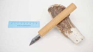 boneworkers high carbon steel scraper anglo saxon viking living history use