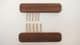 bronze and walnut wood tapestry weaving fork or weft beater choice of 2 sizes