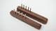 bronze and walnut wood tapestry weaving fork or weft beater choice of 2 sizes