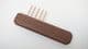 bronze and walnut wood tapestry weaving fork or weft beater choice of 2 sizes