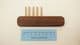 bronze and walnut wood tapestry weaving fork or weft beater choice of 2 sizes