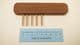 bronze and walnut wood tapestry weaving fork or weft beater choice of 2 sizes