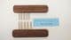 bronze and walnut wood tapestry weaving fork or weft beater choice of 2 sizes