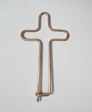 bronze cross pilgrims badge medieval style 6cm
