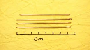 bronze needles 1.6mm diameter with choice of quantity hand made living history use