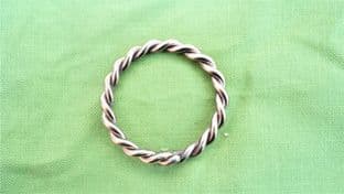 bronze twisted wire finger ring Anglo Saxon and Roman find choice of quantity