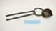 casting tray  with  roman Trier style tongs