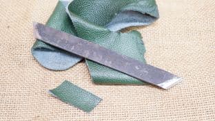 double ended roman leather workers knife museum of london find