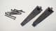 drilled anglo norse coppergate triangulate hinges 8cm long
