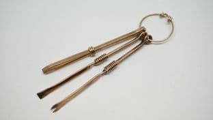 early anglo saxon bronze toilet set from mildenhall suffolk