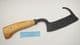finnish style hakukirves fodder knife with  tanged ash wood handle