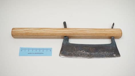 finnish style hakukirves with  double tang handle fodder knife
