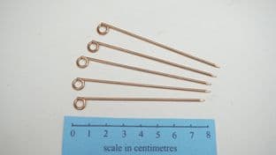 Five bronze whitby wimple pins anglo saxon period