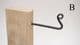 hand forged medieval style wall hooks choice of design