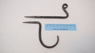 hand forged medieval style wall hooks choice of design