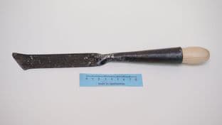 hand forged Roman socketed chisel 35mm angled edge