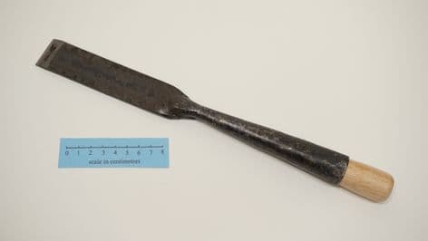hand forged roman socketed chisel Newstead  30mm