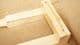 hand weaving loom in turned pine wood 65cm 15 pins supplied varnished