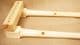 hand weaving loom in turned pine wood 65cm 15 pins supplied varnished