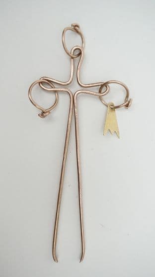hedeby haithabu cross amulet pendant tweezers in bronze