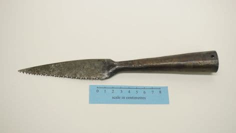 iron age danebury rings socketed spear saw