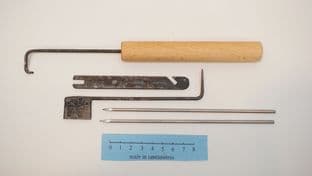 japanese edo period ninja lock picking set karakuri-kagi set of 5 items