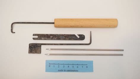 japanese edo period ninja lock picking set karakuri-kagi set of 5 items