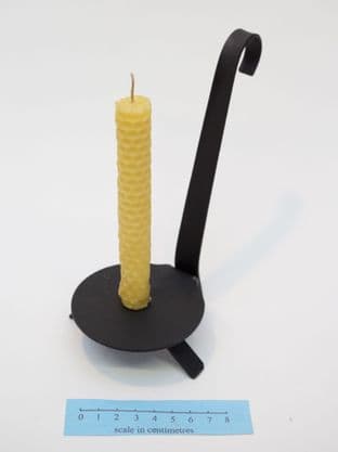 Japanese Edo period teshoki candle holder and candle