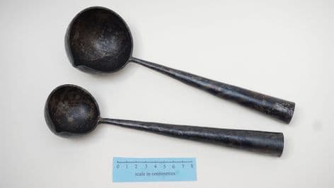 large ladles choice of 2 Roman to late medieval living history use