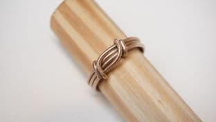 late Anglo-Saxon bronze finger ring 22mm diameter