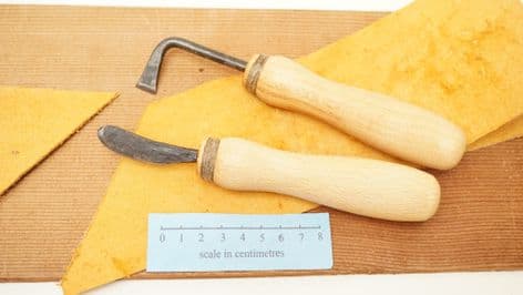 Late roman iron age Illerup Adal leather workers set