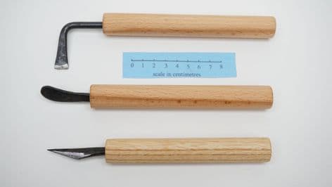 late roman to anglo saxon leather working or surgical knives Illerup Adal or Kingston Down