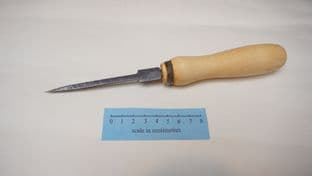 Medieval 13thc York leatherworkers awl with beech wood handle