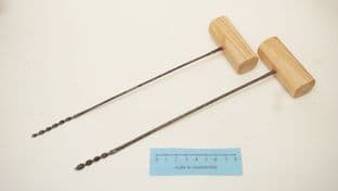 medieval 4mm and 5mm twist drills set from the workshop of hans Leopold  Nuremberg 1574