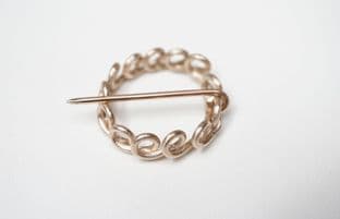medieval bronze annular wire work brooch 20mm diameter based on a london find