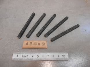 medieval leather stamp punch set of 5 designs