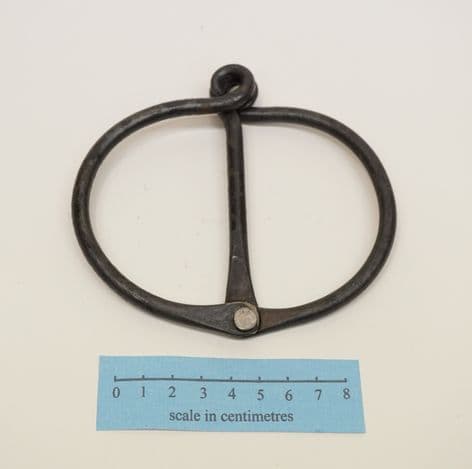 medieval Novgorod forged steel wrist shackles reenactment use