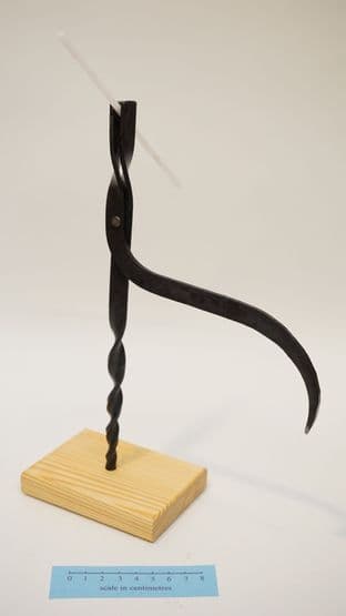 medieval rushlight candle holder with base