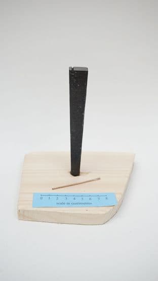 medieval style needle makers anvil 20x10mm strike face with needle slot