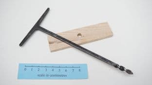 medieval style one piece twist auger 6mm head