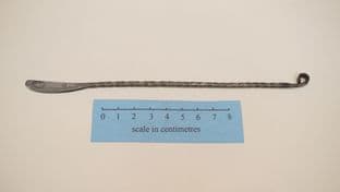 medieval style twisted shaft surgical scalpel