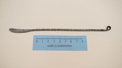 medieval style twisted shaft surgical scalpel