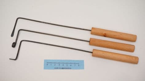 medieval surgeons cautery irons set of 3 st eutizio 15thC reenactment use