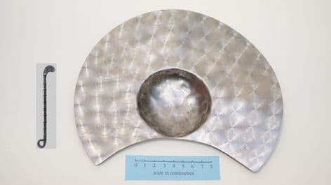 medieval surgeons steel bloodletting dish and fleam