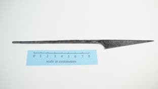 medieval wood bone and antler rasp with 3" tapered head