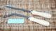 modern willow basket weaving tool set of 2 bodkins and a rapping iron